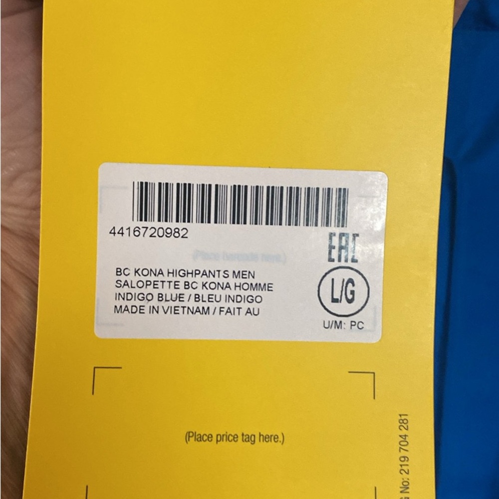 SOLD! Ski-Doo Men's Black and Blue Kona Highpants - Picture 4 of 6